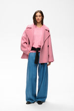 Lataa kuva Galleria-katseluun, ZORAIW SHORT DB COAT lyhyt villakangastakki
