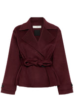 Lataa kuva Galleria-katseluun, InWear  ZILLAIW SHORT COAT villakangastakki/viini
