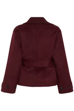 Lataa kuva Galleria-katseluun, InWear  ZILLAIW SHORT COAT villakangastakki/viini
